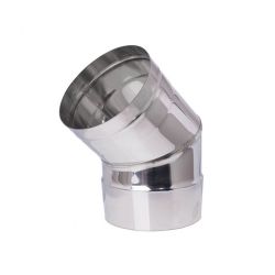 Stove pipe elbow 45° stainless steel AISI 304, Ф80-Ф350